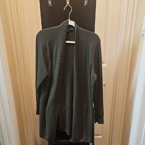 Cyrus Women's Dark Gray Open Cardigan